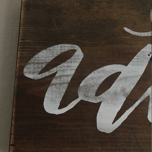 Rustic Wood Wall Art | Hand Lettered | Farmhouse - Picture 3 of 3